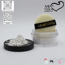 MIA TERRA COSMETICS - Polvo de fijación y control de brillo para el rostro, adicionado con fécula de arroz - Blanco - Ver 2