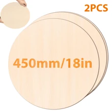 16 Inch Round Wood Circles For Crafts Unfinished Wood Circles Natural Round Wood Discs Blank Round Wood Signs Cutouts For Door Hangers, Door Design, Signs Making, Wood Burning, Painting