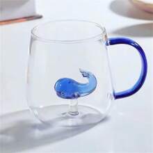 3D Glass Cup With Handle, Cute Animal & Plant Designs, Suitable For Coffee, Juice, Milk Tea, Beverages In Summer And Winter, Great For Christmas
