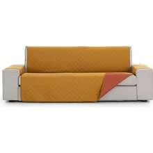 Eysa Padded And Reversible 1 Seater Sofa Cover Extra Soft Touch - Elegant Renewal And Protection Sofa Cover 100% Made In Spain - Màu Mù tạt vàng - Xem 1