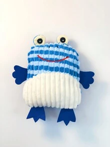 1pc Rainbow Frog Pet Plush Doll, With Sound, Teeth Grinding, Venting, Teeth Cleaning, Companion For Dogs And Cats (Suitable For Pets Only) - Multicolor - View 7