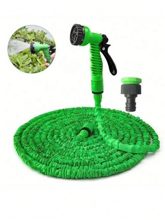 7 Models 25-200FT Expansion Flexible Garden Hose, Garden Hose Elastic Water Hose, High Pressure Garden Irrigation Hose, Multi-Functional Garden Hose Rubber Pressure Car Wash Sprinkler To Spray Garden And Lawn Supplies
