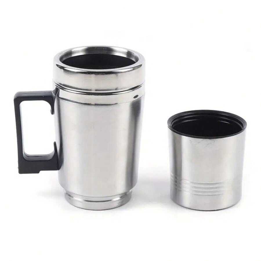 Car Heated Travel Mug, Car Charger 12V/24V Heated Insulated Stainless