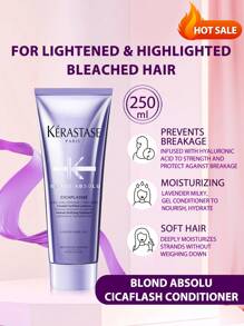Kérastase Kerastase Blond Absolu Cicaflash 护发素 250ml | 适用于漂白、挑染和受损发质 | 修复和滋养 | 防止断裂 | 含有透明质酸 - 250ml - 查看 1