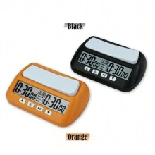 Reloj de ajedrez portátil y profesional multifuncional 3 en 1 - Negro - Ver 6