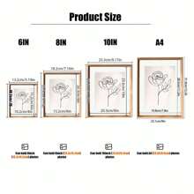1个/3个+纳米胶双面透明相框，A4展示板，亚克力相框，书法相框，大相框，海报框，壁挂式，适用于家居、客厅、办公室装饰，情人节、新年、复活节、母亲节、生日、毕业季礼物 - 彩色 - 查看 3