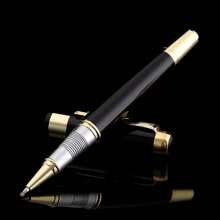 Juego de regalo de un bolígrafo de lujo con recarga de bola de línea negra de 0,5 mm de ancho para hombres y mujeres, profesionales ejecutivos, oficina, bolígrafos elegantes y estuche de regalo clásico, de vuelta a la escuela