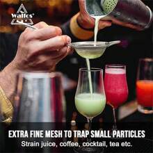 Colador de filtro multifuncional adecuado para fideos, dumplings, jugo, leche de soja, filtración de harina, polvo de café, colador de malla - Plateado - Ver 5
