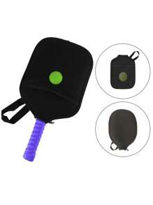 1 Cái Vỏ Túi Đựng Vợt Pickleball Bền, Túi Đựng Túi Bảo Quản Túi Xách, Vỏ Bọc Mái Chèo Pickleball, Túi Sắp Xếp In Chữ Màu Vàng Hồng Cho Thể Dục Thể Thao Ngoài Trời-Bảo Vệ Vợt Của Bạn Khỏi Trầy Xước Và Hư Hại - màu đen - Xem 5