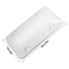 2入組透明車牌保護套，用於保護汽車車牌護板，前後車牌套，車牌護板車牌框與螺絲蓋套件 - 彩色 - 查看 11