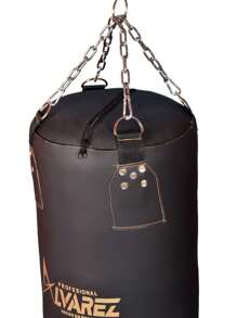 Sport Alvarez Costal Saco de Boxeo 100 cm con Cadena y argolla vacío duradero para entrenar Box, Kick Boxing, MMA, Muay Thai - Negro - Ver 2