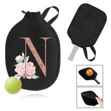 1 Cái Vỏ Túi Đựng Vợt Pickleball Bền, Túi Đựng Túi Bảo Quản Túi Xách, Vỏ Bọc Mái Chèo Pickleball, Túi Sắp Xếp In Chữ Màu Vàng Hồng Cho Thể Dục Thể Thao Ngoài Trời-Bảo Vệ Vợt Của Bạn Khỏi Trầy Xước Và Hư Hại - màu đen - Xem 20