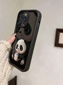 1个可爱熊猫图案手机壳，带防尘孔，防震保护套，兼容 11 Pro Max、12 Pro Max、13 Pro Max、14 Pro Max、15 Pro Max、16 Plus、16 Pro Max，兼容Redmi、OPPO/Realme、vivo、Infinix、Honor、MOTO、等手机，防水防摔防刮，国际版，非国内版。 - 黑色 - 查看 2