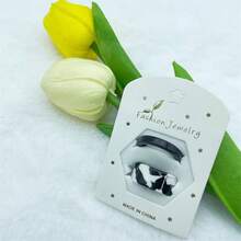 2入組歐美風丙烯酸樹脂戒指，多彩好戒指，男女皆宜的個性化跨境配件 - 彩色 - 查看 6