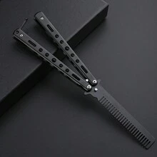 Butterfly Knife Style Comb Toy, Suitable For Daily Life Hairstyling Design - Style 1 - View 2