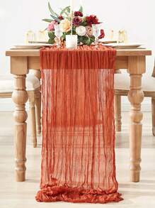 5 piezas Manteles de mesa plegables de color naranja con pliegues, mantel de mesa para fiesta, decoración de cumpleaños, decoración de boda, decoración del hogar para días festivos, decoración de mesa de comedor para sala de fiestas, mantel de centro de mesa de comedor, decoración de banquete, mantel de boda, mantel de mesa de unicolor, mantel de boda campestre, camino de mesa de cocina, regalos de fiesta, decoraciones - Naranja - Ver 5