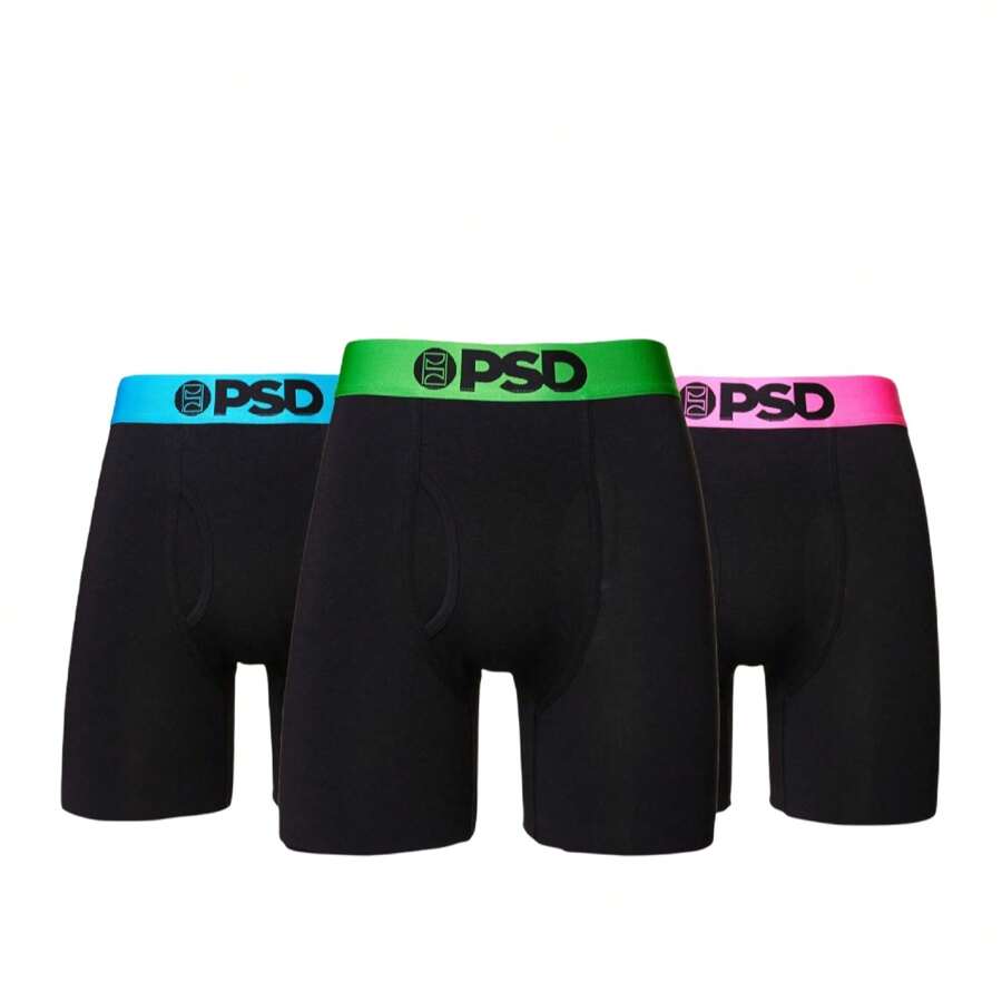 PSD Neon Modal 3-Pack Boxer Briefs Multi/Black Underwear 421180110 - 彩色 - 查看 1