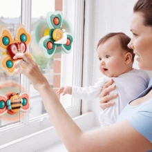 3 CÁI Đồ chơi Spinner cốc hút, Đồ chơi quay Đồ chơi trẻ em 3-18 tháng Đồ chơi giác quan cho trẻ mới biết đi Quà tặng sinh nhật cho bé gái 1 tuổi (Phụ kiện màu sắc ngẫu nhiên) - Nhiều màu - Xem 5