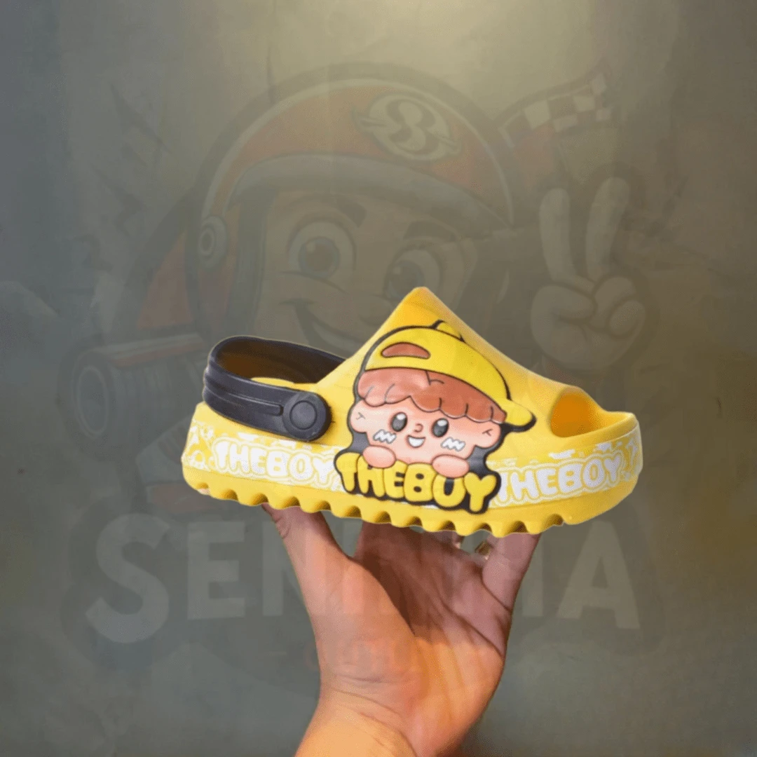 Kids Fashion Slippers - 黃色 - 查看 1
