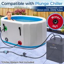 SERENELIFE Serenelife Inflatable Insulated Cold Plunge Tub - Ice Bath Tub With Lid, Cold Plunge Therapy Recovery Pod For Athletes, Oversized And Spacious Design, For One Person Only (Black)