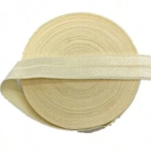 1 peça 5 jardas 15mm Fita Elástica Dobrável de Spandex para Aplique de Renda de Costura de Cintura de Acessório de Vestuário