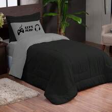Kit 3 Pieces Game Single Double Sided Black Gray - Một cỡ - Xem 2
