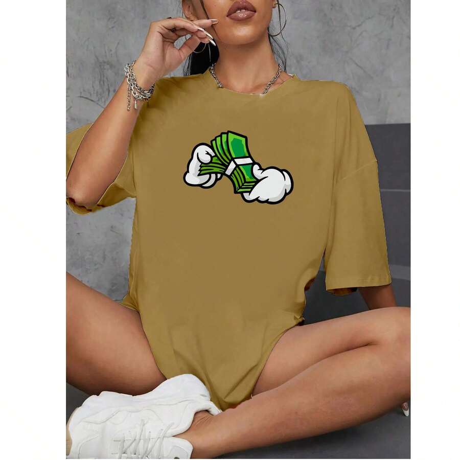 Women T-Shirts - 米色 - 查看 1