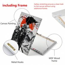 1 Canvas Poster, Modern Art, Japanese Anime Canvas Painting Wall Art, Ideal Gift For Bedroom, Decorative Wall Art, Wall Decor, Fall Decor, Wall Decor, Room Decor, Room Decor, Framed - Multicolor - View 7