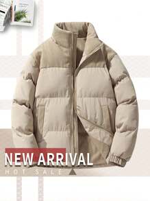 New Casual Oversized Corduroy Patchwork Stand Collar Loose Warm Outwear Jacket