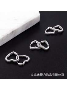 Women Hoop Earrings - Bạc - Xem 3