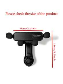 Black Car Phone Holder, Air Vent Gravity Navigation Mount For Vertical And Horizontal Viewing With 360° Rotation And Cartoon-Themed Extendable Arm, Mini Wholesale - Black - View 12
