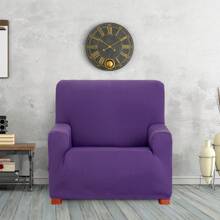 Eysa 1 Seater Sofa Cover Elastic Jacquard Fabric Extra Soft Touch - Sofa Cover Protection And Style For Your Home 100% Made In Spain - Purple - View 6