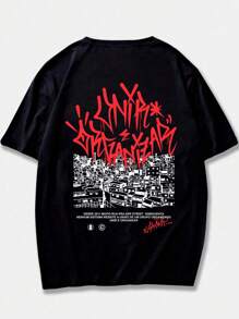 Men T-Shirts - 黑色 - 查看 2