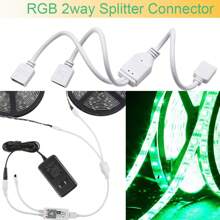 4-Pin LED Light Strip Connector Kit For 5050 10mm Wide Light Strip, Including 8 Types Of Solderless Accessories (Total 80 Pieces), RGB Extension Cable, LED Jumper, Bi-Directional RGB Splitter Cable, L Connector, T Connector, Gapless Connector, 4-Pin Male Connector, LED Strip Clip, Providing Most Parts For DIY Lighting Projects