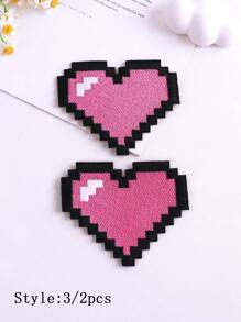 1 pieza/6 piezas/19 piezas/Set Parches bordados con diseño de guitarra, auriculares, notas, lindos parches bordados DIY, usados para planchar, coser y decorar ropa, zapatos, sombreros, bolsos, chaquetas, etc. - Multicolor - Ver 22