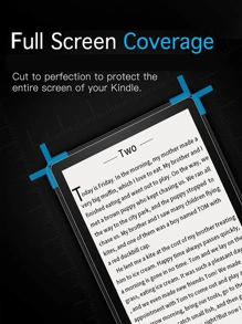 Apple [4 In 1] 1pc Transparent Protective Case And 3pcs Screen Protector For Kindle, Full Coverage Clear Case Anti Fall, Silicon Soft Shell / Anti-Glare Matte Soft PET Film, Eye Protection Shield For Reading Anti-Scratch