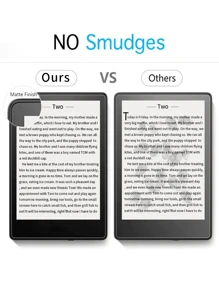 Apple [4 In 1] 1pc Transparent Protective Case And 3pcs Screen Protector For Kindle, Full Coverage Clear Case Anti Fall, Silicon Soft Shell / Anti-Glare Matte Soft PET Film, Eye Protection Shield For Reading Anti-Scratch