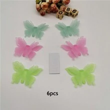 159pcs Luminous Wall Stickers, Glow In The Dark, Stars, Moon, Butterflies, Shooting Stars, Reflection Decals, Switch Decor Stickers (Random Color) Vinyl Decal, For Bedroom Decor, Room Decor Items, For Halloween Decor, Fall Decor, Classroom Decorations, Removable Sticker, Stickers, Wall Decal, Vinyl Decal For Home Decorations, Spring Decoration Items Refresh Your Home, Rama Decoration Stickers Gifts Birthday Graduation