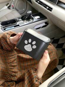 1pc Car Trash Can, Hanging Car Trash Bin, Car Interior Accessories, Waterproof Car Garbage Collector, Car Storage Organization