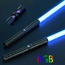 Light Up Saber 15 Colors Change Lightsabers 2 In 1 Metal Light Sword RGB Light Sword Toy , Light Up Saber For Kids 3+, Extendable Toy Light Up Saber, Toy Sword For Kids Boys Light Up Saber For Adult Sword Set, Retractable Light Up Saber - 2件黑色 - 查看 5