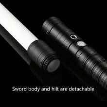 Light Up Saber 15 Colors Change Lightsabers 2 In 1 Metal Light Sword RGB Light Sword Toy , Light Up Saber For Kids 3+, Extendable Toy Light Up Saber, Toy Sword For Kids Boys Light Up Saber For Adult Sword Set, Retractable Light Up Saber - 2件黑色 - 查看 4
