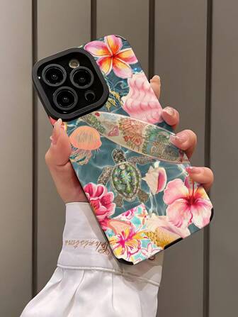 夏季手机壳 1 件装海龟壳纹理防震防指纹手机壳，适用于苹果和型号