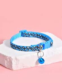 1 pièce Collier de chat imprimé léopard ajustable, convient pour les petits et moyens animaux de compagnie comme les chiens et les chats