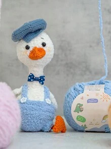 1 Cuộn Sợi Len Chenille Siêu Mềm Làm Thủ Công Tự Làm Hoàn Hảo Cho Việc Móc & Đan Búp Bê Amigurumi, Áo Len, Mũ & Khăn Quàng Cổ - Có Nhiều Màu Sắc - Nhiều màu - Xem 3