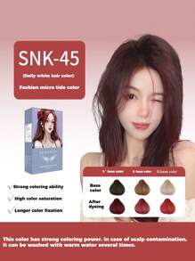 SENASAKI 无氨香氛染发剂，天然植物成分，遮盖白发，夏季热销色号，包含染发工具套装，植物萃取染发剂，适合所有发质，可在美发沙龙使用或在家DIY