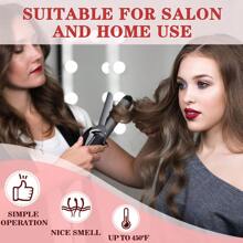 Goiple 热保护护发喷雾，保护头发免受直板夹和吹风机的损伤，抚平毛躁，增添光泽，蕴含玫瑰提取物，免洗护发喷雾，适用于卷发、波浪发、直发和假发（100毫升/200毫升） - 粉色 - 查看 9