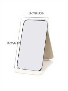 1入摺疊矩形化妝鏡- 緊湊桌上站立設計，適用於旅行、梳妝、室內裝飾、宿舍和美容禮品- 簡單化妝的完美利器（包裝和運送隨機） - 彩色 - 查看 11