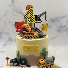 Set de 3 decoraciones para tartas de cumpleaños con números del 1 al 9 para fiestas de cumpleaños de niños de 1 a 9 años, también para decoración de tartas de Navidad - multicolor - Ver 6