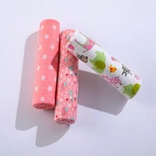 5 piezas Mantas cuadradas para bebés con patrones coloridos, mantas delgadas y suaves para recién nacidos, bebés e infantes, adecuadas tanto para bebés niño como niña - Multicolor - Ver 5