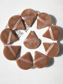10pcs Triangle Velvet Pink Makeup Sponges For Foundation, Suitable For All Skin Types, Beginners, Ideal For Wet And Dry Powder Application, Lightweight And Washable,Makeup,Cheap,Room Decor,Vanity,Travel,Bedroom,Makeup Accessories,Puff,Makeup Blender,Powder Puff,Makeup Sponge
